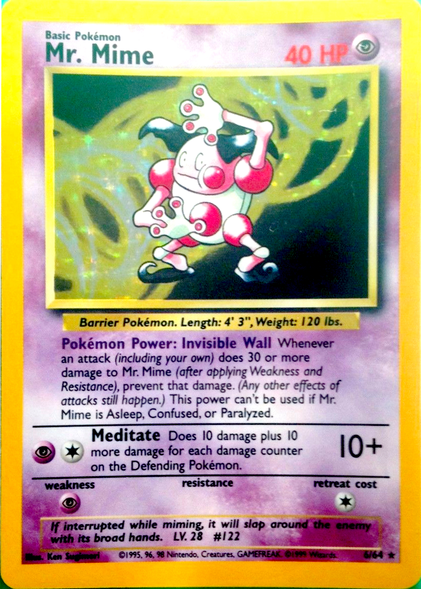 MISPRINT Holo newest Mr Mime